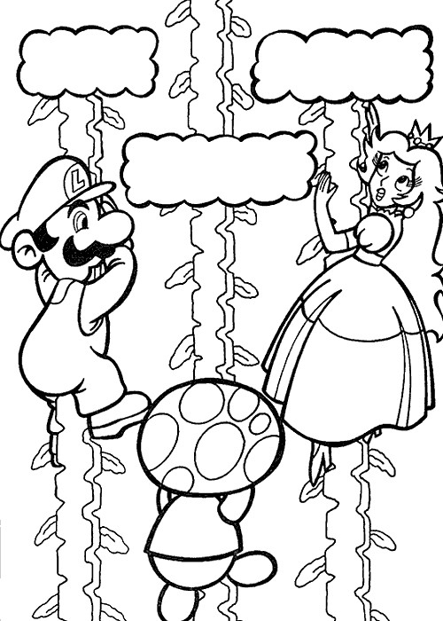 Coloriage Mario Et Peach Dessin Gratuit À Imprimer serapportantà Coloriage Mario Kart Peach