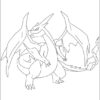 Coloriage - Mega-Dracaufeu Y destiné Coloriage Pokémon Dracaufeu