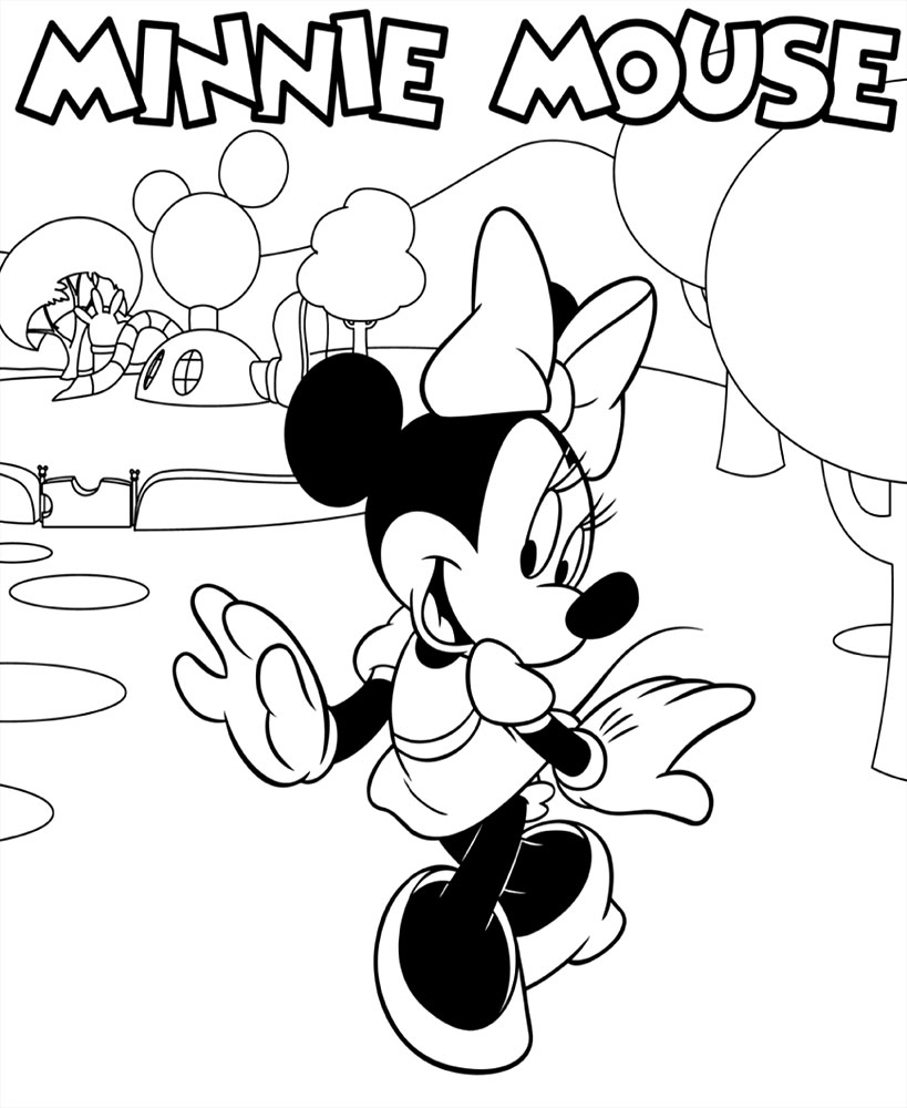 Coloriage Minnie Mouse À Imprimer Et Colorier dedans Coloriage À Imprimer Minnie