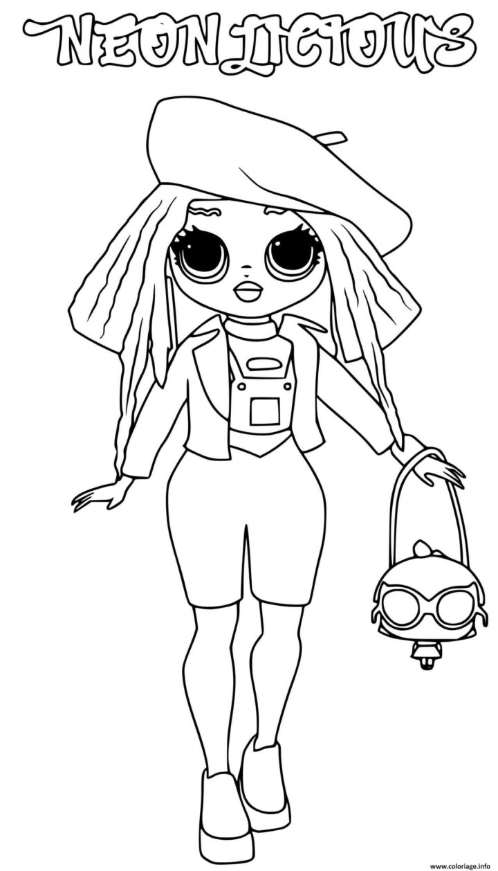 Coloriage Neonlicious Lol Omg Dessin Poupee Lol À Imprimer intérieur Imprimer Poupee Lol