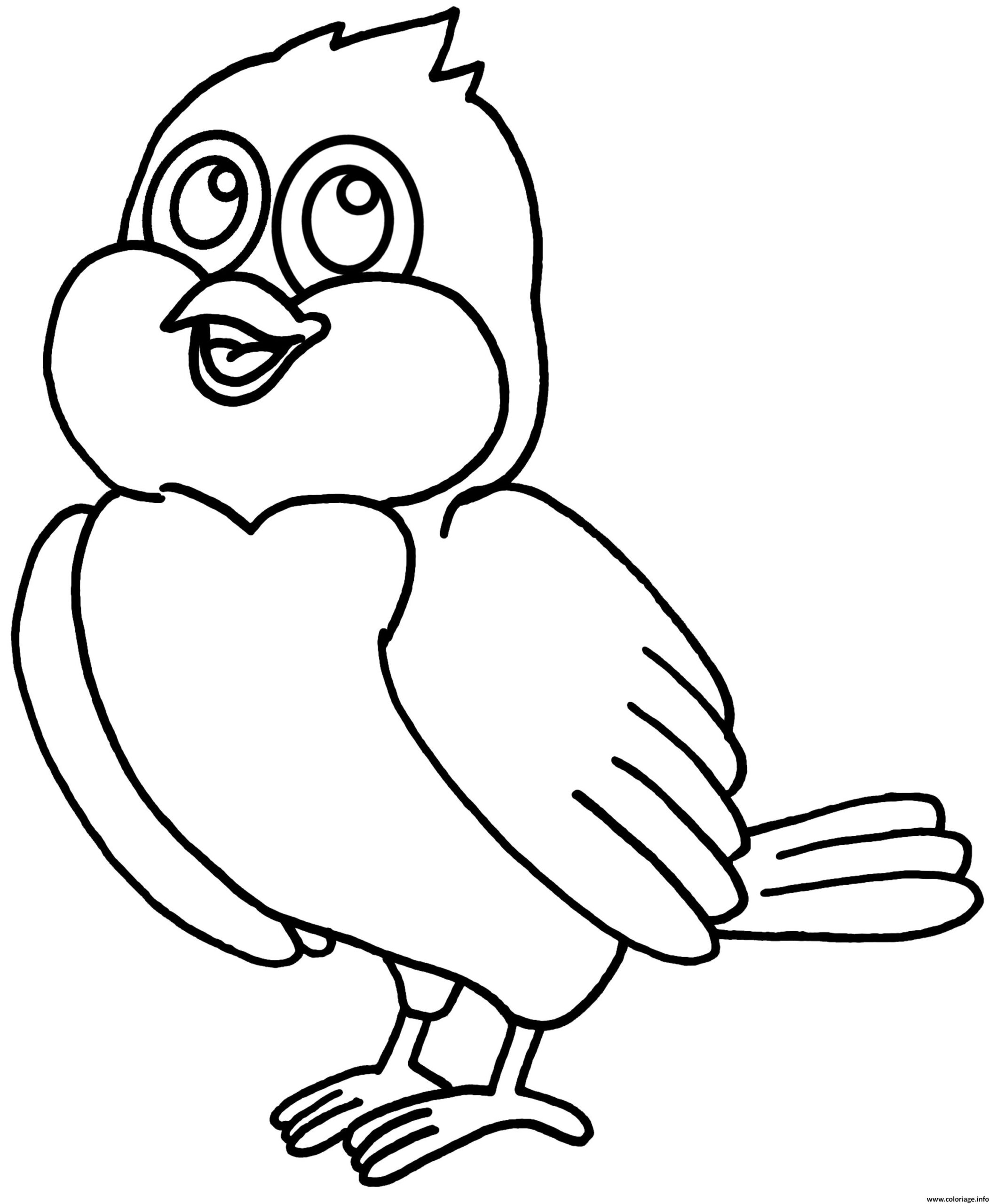 Coloriage Petit Oiseau Maternelle - Jecolorie tout Coloriage Pour Bebe À Imprimer