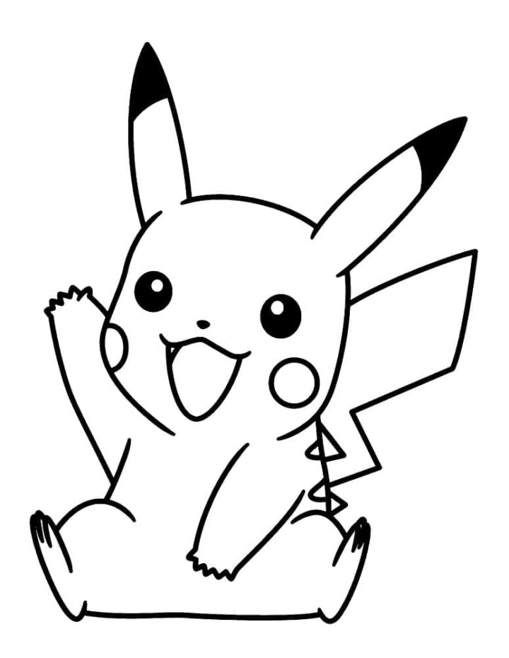 Coloriage Pikachu Pokemon - Télécharger Et Imprimer Gratuit Sur encequiconcerne Coloriage Picachu