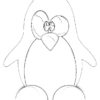 Coloriage Pingouin Au Crayon Dessin Gratuit À Imprimer avec Coloriages Pingouins