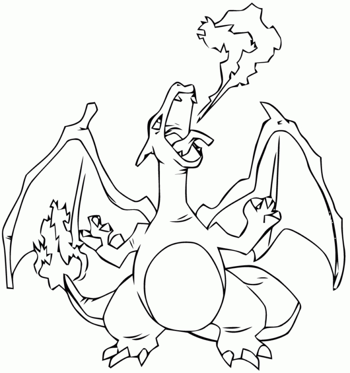 Coloriage Pokemon Dracaufeu - Coloriage Pokemon Xy A Imprimer Gratuit destiné Coloriage Pokémon Dracaufeu