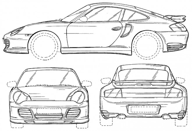 Coloriage Porsche À Découper Dessin Gratuit À Imprimer à Coloriage Porsche 911 Gt3 Rs