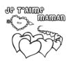 Coloriage Pour Ma Maman Que Jaime à Dessin Je T&amp;#039;Aime Maman