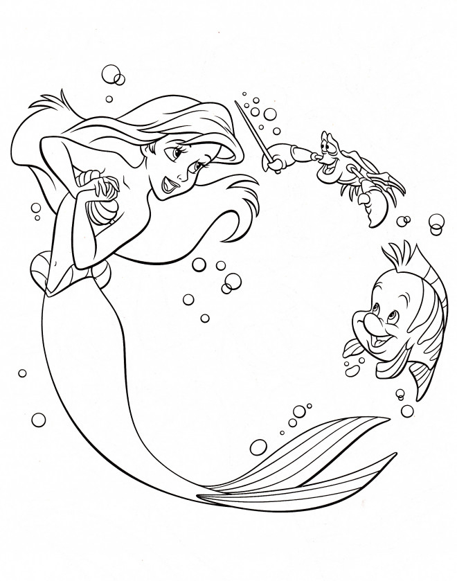 Coloriage Princesse Disney Ariel Gratuit À Imprimer Liste 20 À 40 dedans Ariel Dessin À Imprimer