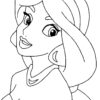 Coloriage Princesse Disney Jasmine - Jecolorie pour Dessin A Imprimer De Princesse