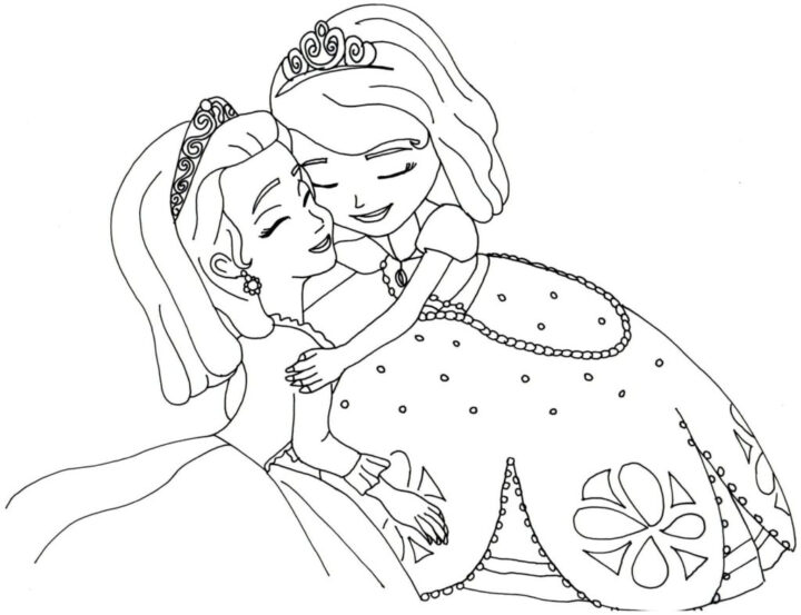 Coloriage Princesse Sofia - 100 Coloriages À Imprimer dedans Princesse Sofia Coloriage