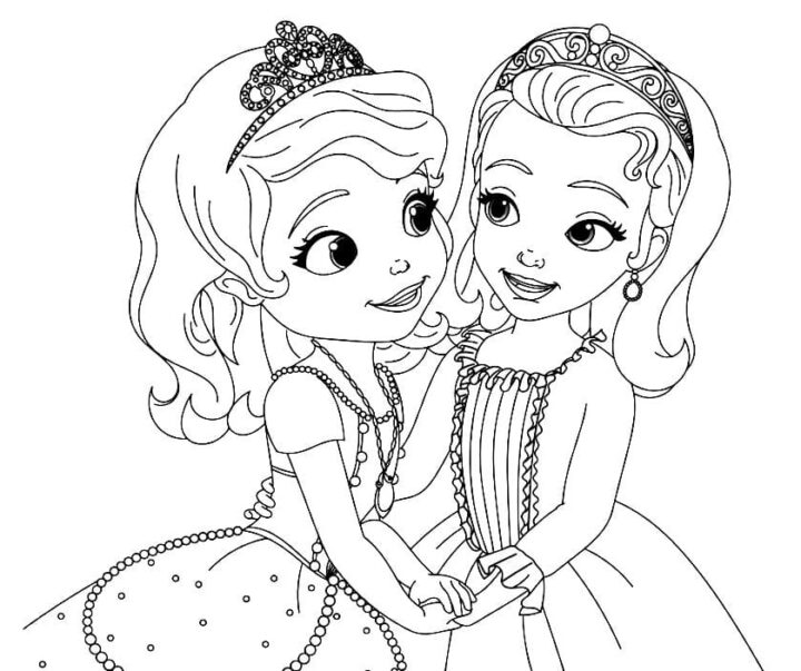 Coloriage Princesse Sofia - 100 Coloriages À Imprimer serapportantà Princesse Sofia Coloriage