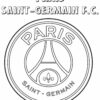 Coloriage Psg Logo Paris Saint Germain Fc Dessin Psg Paris Saint serapportantà Coloriage Football À Imprimer