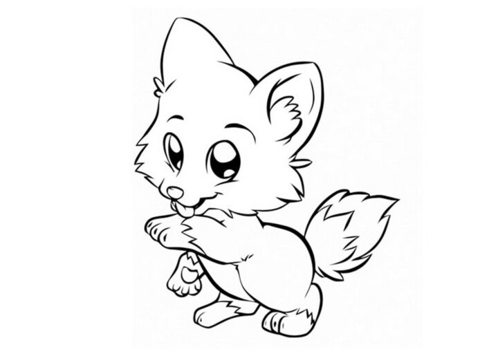 Coloriage Renard. Imprimer Gratuitement. Pour Les Filles Et Les Garçons avec Dessin Renard À Colorier