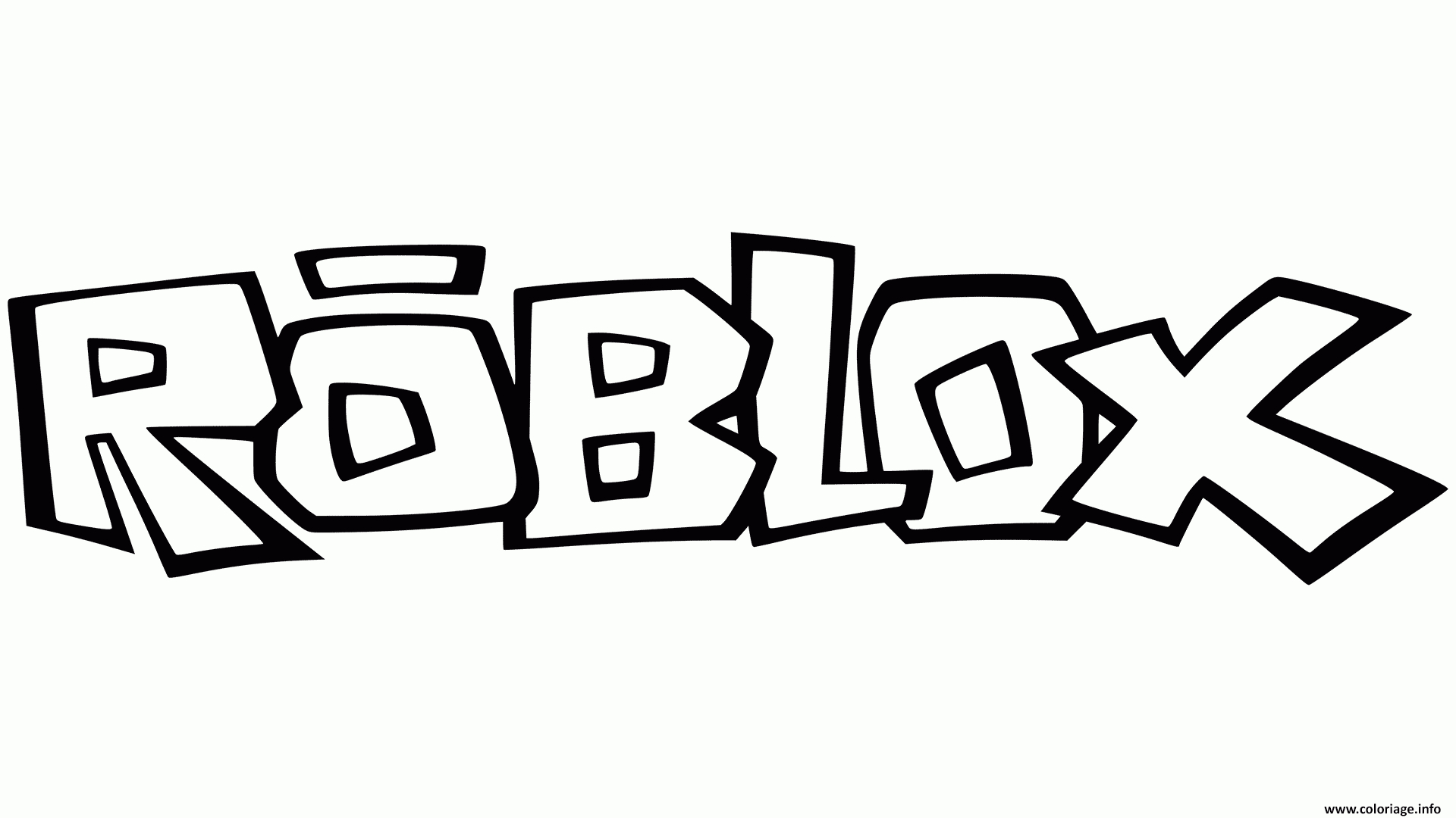 Coloriage Roblox Logo Fun Dessin Roblox À Imprimer pour Coloriage De Roblox