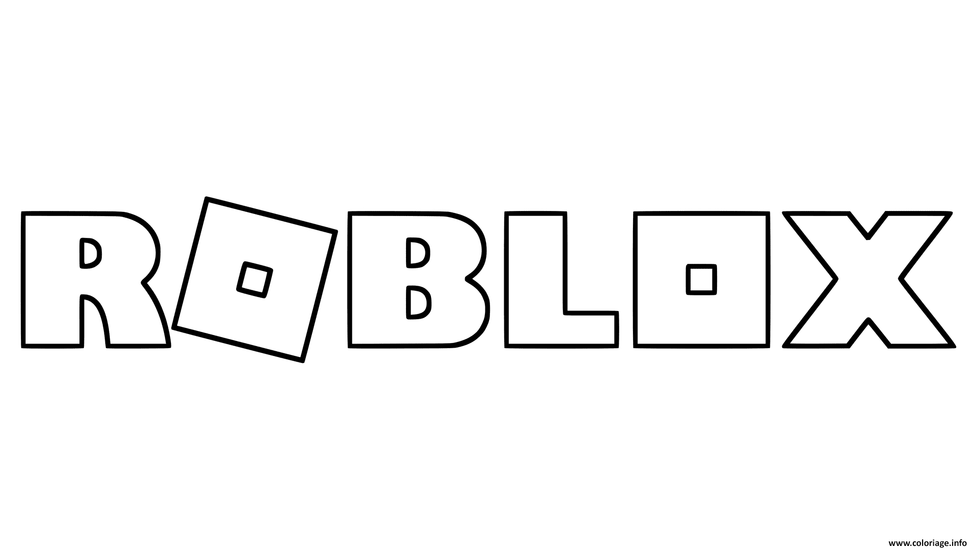 Coloriage Roblox Logo - Jecolorie concernant Roblox Coloriage