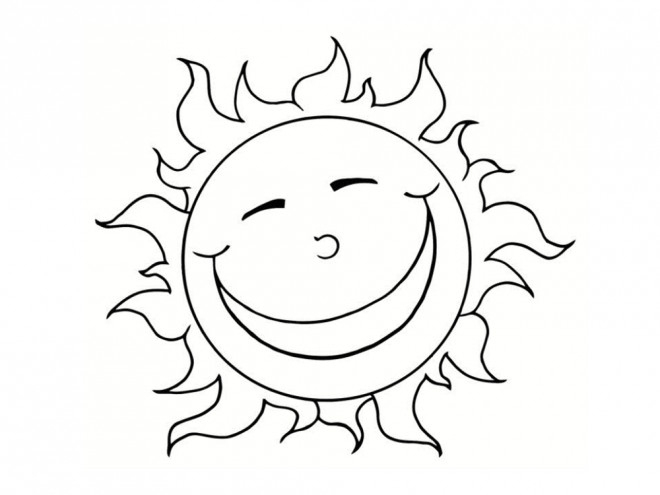 Coloriage Soleil Heureux Dessin Gratuit À Imprimer avec Dessin Soleil À Imprimer