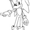 Coloriage Sonic Le Hérisson Bleu Gratuit À Imprimer à Coloriage À Imprimer Sonic
