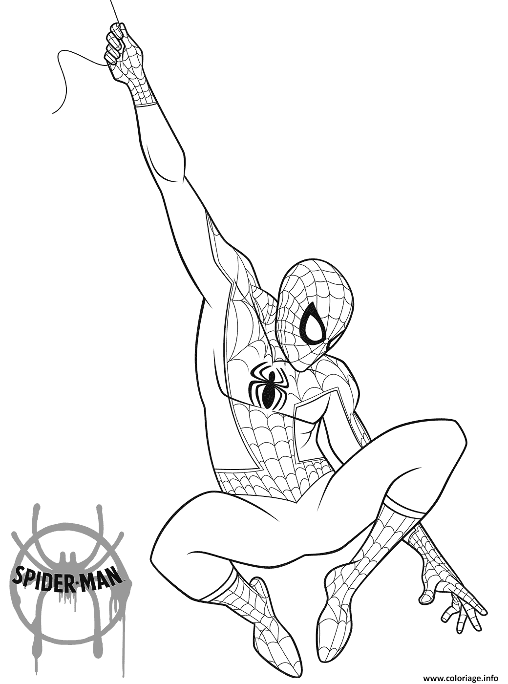 Coloriage Spider Man 2018 - Jecolorie destiné Spiderman À Colorier À Imprimer