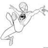 Coloriage Spider Man Coloring Miles Morales - Jecolorie serapportantà Spiderman A Imprimer