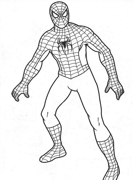 Coloriage Spiderman - Spiderman À Imprimer Gratuit concernant Coloriages À Imprimer Spiderman
