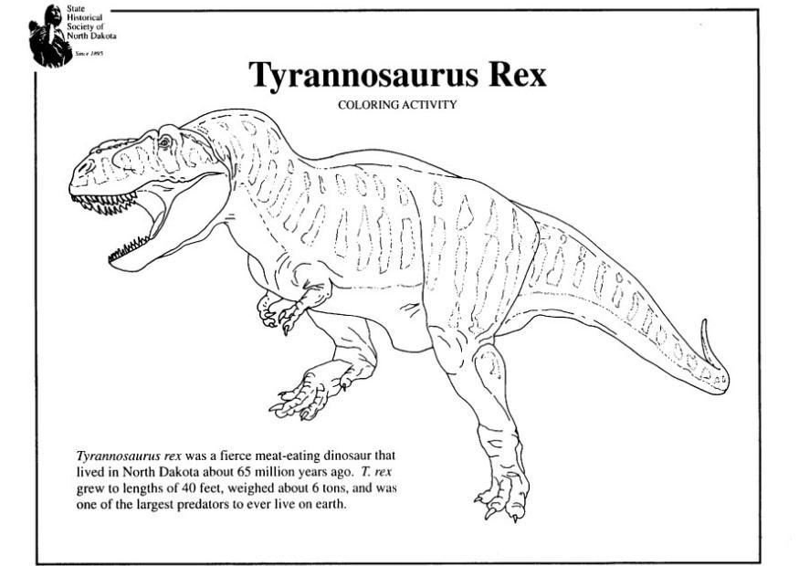 Coloriage T-Rex - Coloriages Gratuits À Imprimer - Dessin 7965 dedans Trex Coloriage