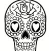 Coloriage Tete De Mort Mexicaine 20 Dessins A Imprimer Calaveras Para tout Tête De Mort Dessin À Imprimer