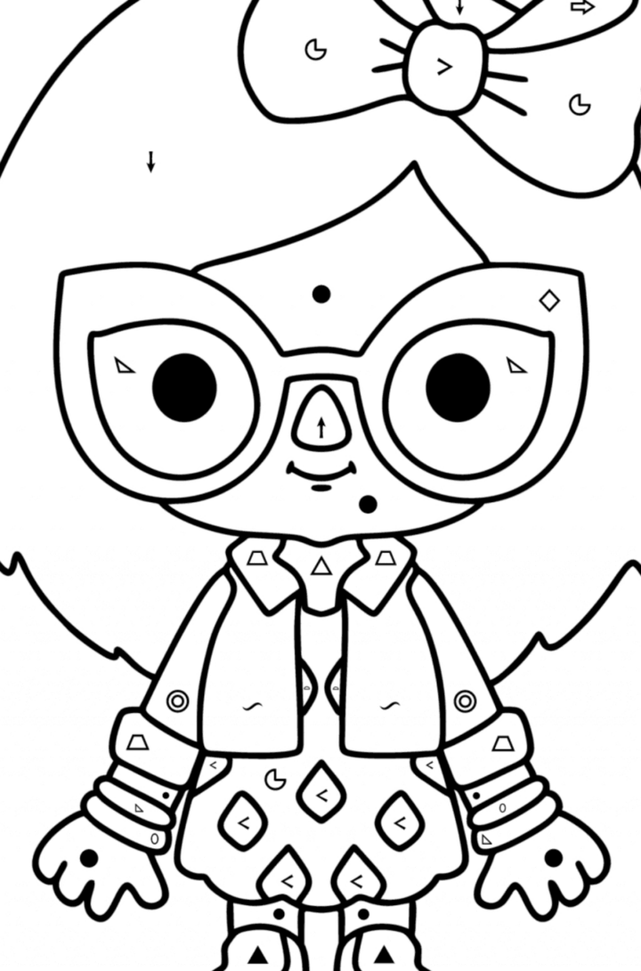 Coloriage Toca Boca Fille 01 ♥ En Ligne Ou Imprimer destiné Dessin Toca Boca A Imprimer