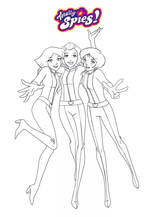 Coloriage Totally Spies À Imprimer serapportantà Coloriages Totally Spies