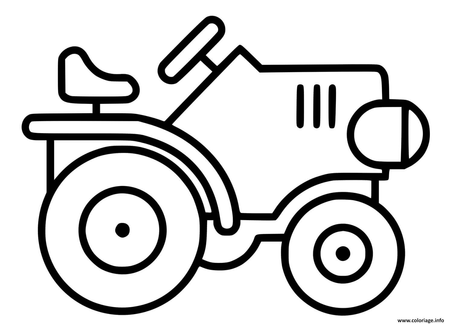 Coloriage Tracteur Facile Maternelle 2 Ans Dessin Facile À Imprimer encequiconcerne Coloriage Tracteur À Imprimer