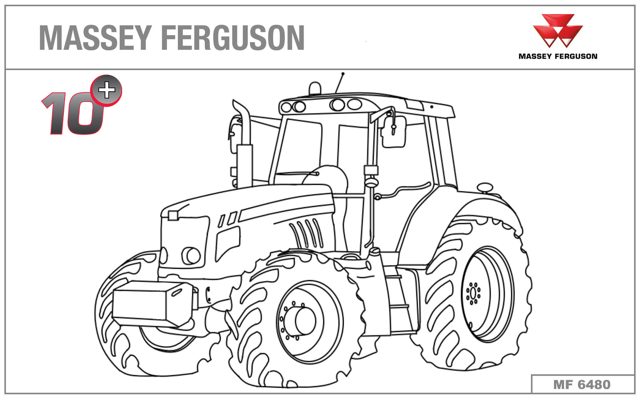 Coloriage Tracteur Massey Ferguson pour Coloriage Tracteur À Imprimer