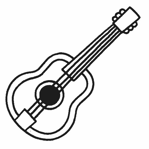 Coloriage Une Guitare Dessin Gratuit À Imprimer destiné Dessin Guitare À Imprimer