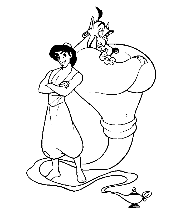Coloriages À Imprimer : Aladdin, Numéro : 2311 destiné Coloriage Aladdin