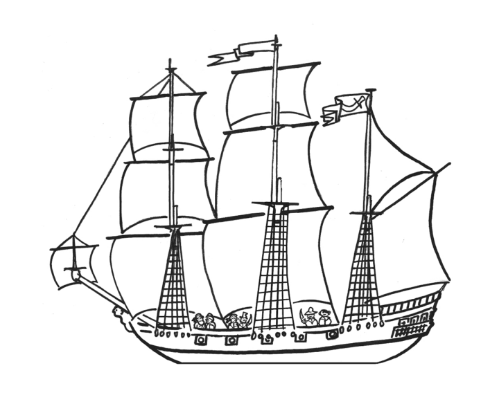 Coloriages À Imprimer : Bateau, Numéro : 755427 intérieur Bateau Coloriage