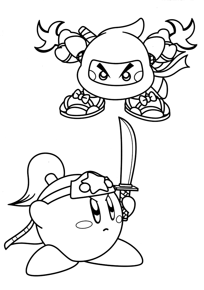 Coloriages À Imprimer : Kirby, Numéro : 5762 avec Coloriage Kirby Et Le Monde Oublié