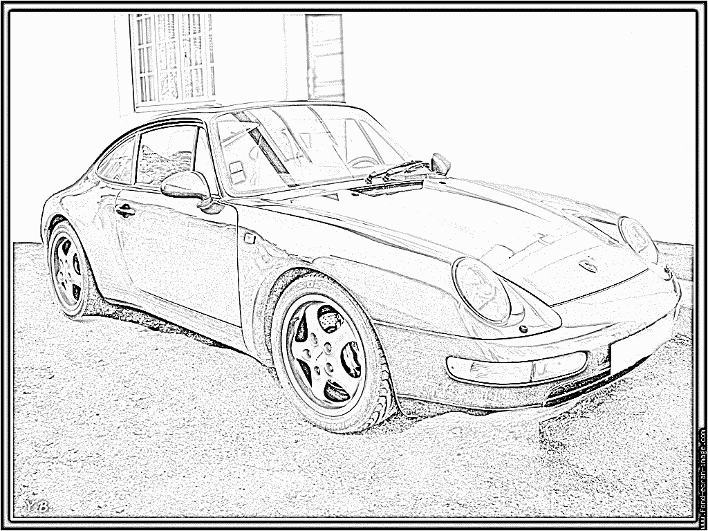 Coloriages À Imprimer : Porsche, Numéro : 106194 encequiconcerne Coloriage Porsche Gt3 Rs