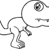 Coloriages À Imprimer : T-Rex, Numéro : 890Dff2 à Coloriage Tyranosaure