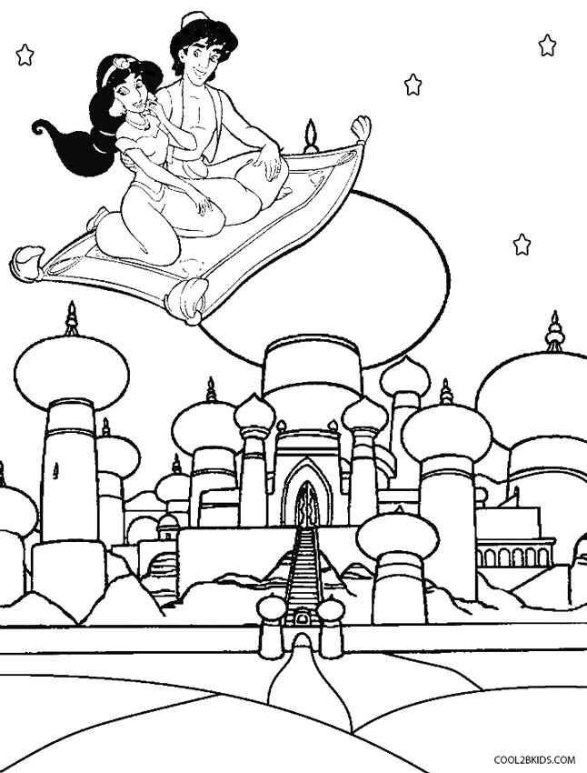 Coloriages - Aladdin - Coloriages Gratuits À Imprimer destiné Coloriage Aladdin
