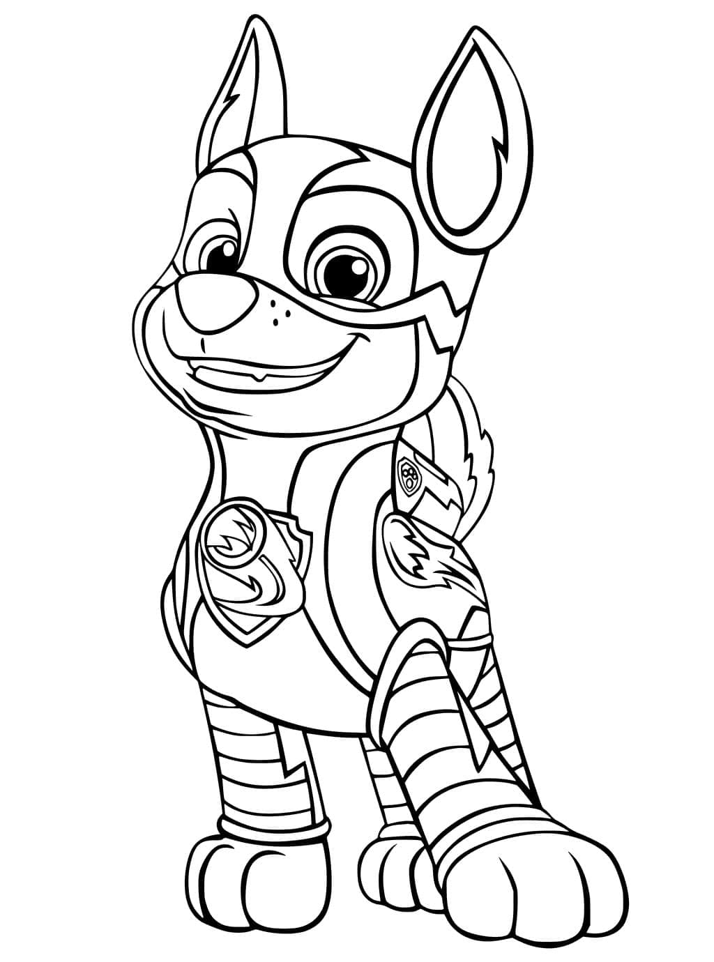 Coloriages Chase Paw Patrol | Wonder Day — Coloriages Pour Enfants Et à Dessin Chase