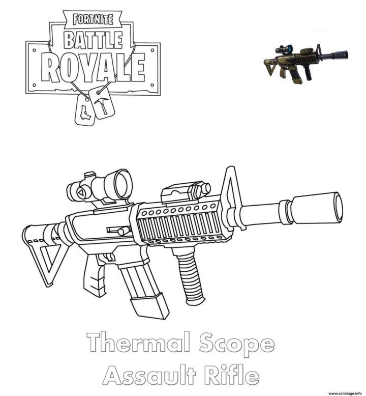 Coloriages Et Dessins Fortnite : Armes Du Jeu - Breakflip - Actualité intérieur Dessin Fortnite À Imprimer