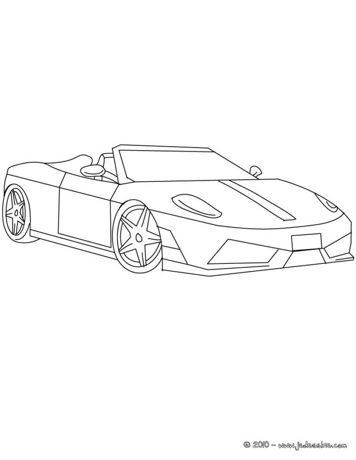 Coloriages Ferrari Scuderia À Colorier - Fr.hellokids concernant Coloriage Voiture Ferrari