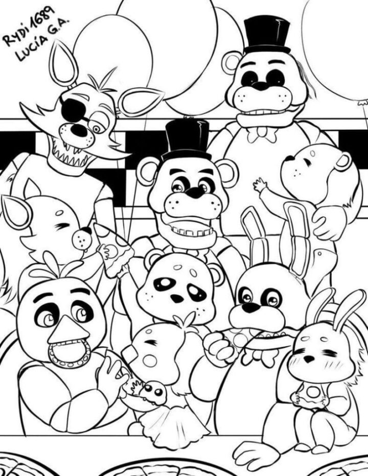 Coloriages Freddy A Imprimer — Wonder Day — Coloriages Pour Enfants Et avec Five Nights At Freddy&amp;#039;S Dessin