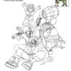 Coloriages Luffy Et L'Equipage De Shanks À Colorier - Fr.hellokids intérieur One Piece À Colorier
