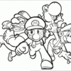 Coloriages Mario Bros - 1 - Coloriage Super Mario Pour Enfants à Coloriage Mario Luigi