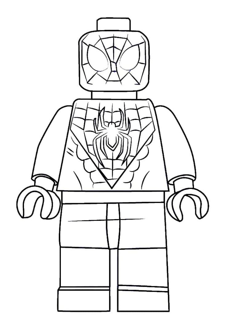 Coloriages Miles Morales Spider Man. Imprimer Pour Les Garçons tout Coloriage Spiderman Lego