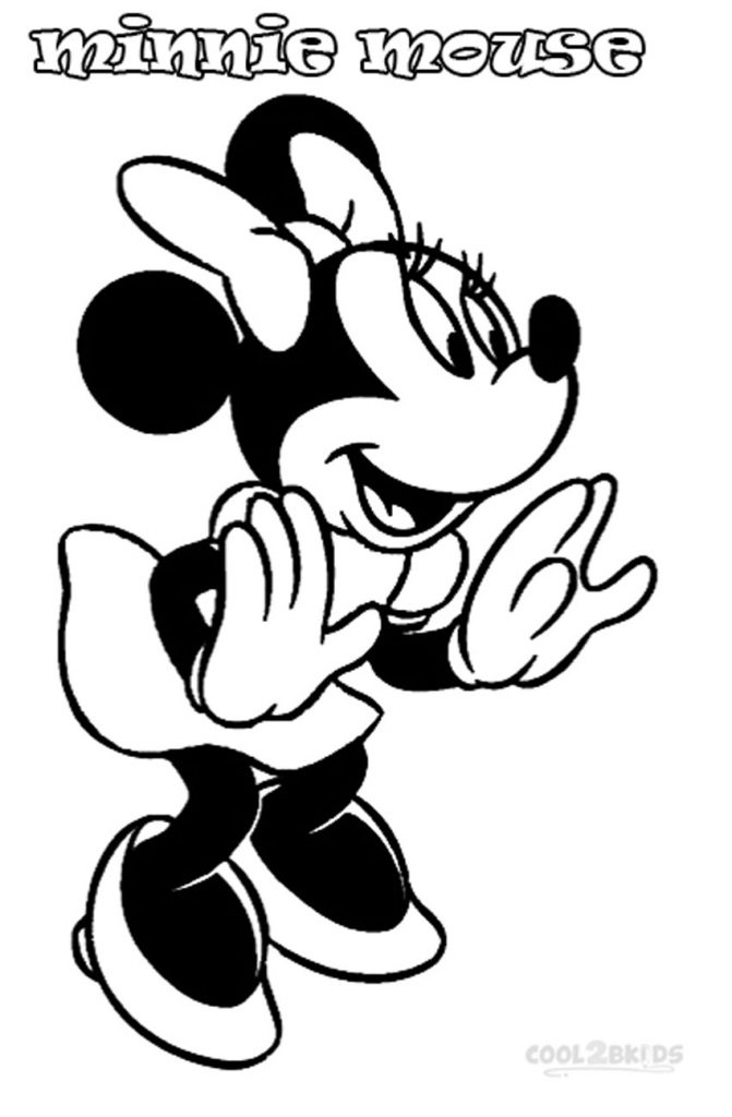Coloriages - Minnie Mouse - Coloriages Gratuits À Imprimer pour Coloriage De Minnie