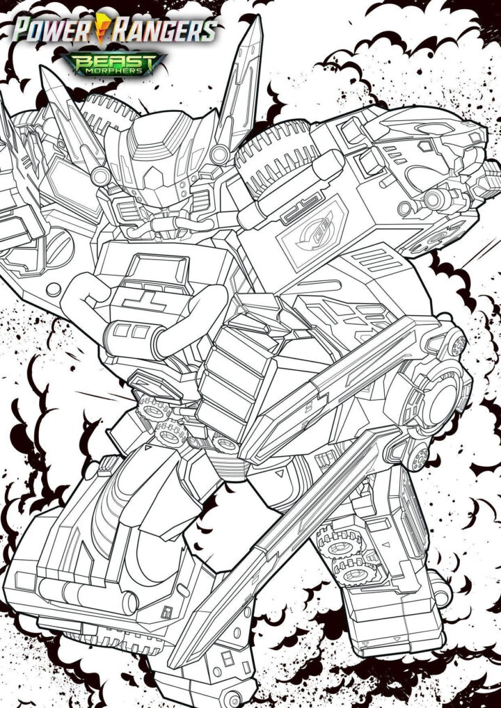 Coloriages Power Rangers Beast Morphers À Imprimer - Power Rangers pour Power Rangers Dessin