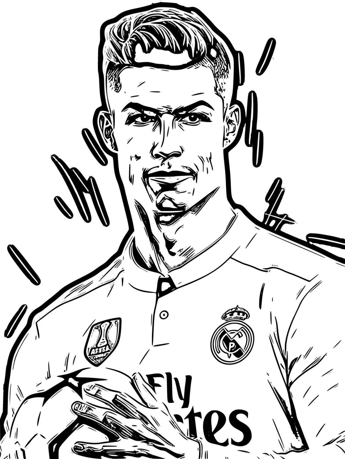 Coloriages Ronaldo Imprimables Gratuits encequiconcerne Football Coloriage Ronaldo