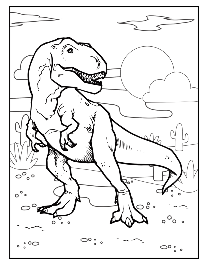 Coloriages T Rex À Imprimer encequiconcerne Coloriage Tyrex