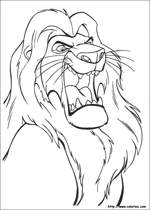 Coloriez - Coloriage Le Roi Lion encequiconcerne Coloriage Roi Lion