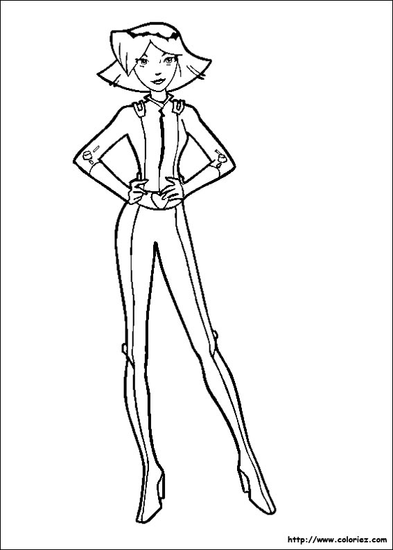 Coloriez - Coloriage Totally Spies avec Coloriages Totally Spies