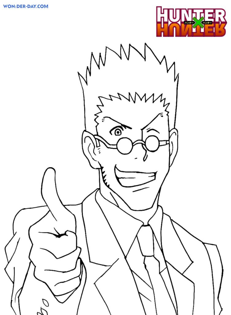 Coloring Pages Hunter X Hunter. Print In A4 Format | Wonder Day tout Coloriage Hunter X Hunter
